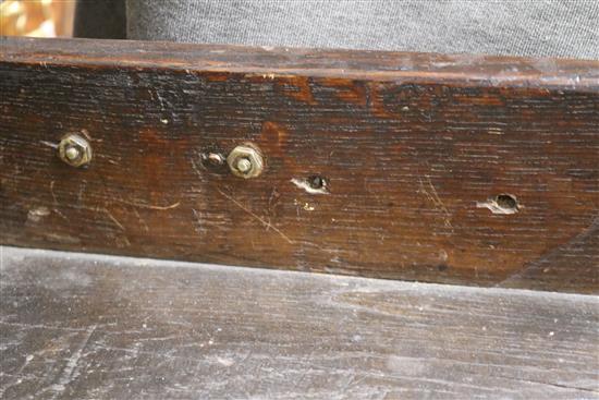 An 18th century oak dresser W.160cm